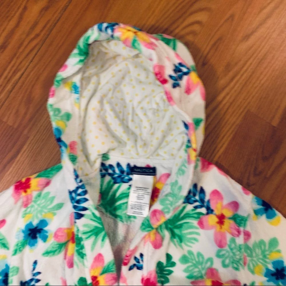 Nautica Bright Colorful Terry Cloth Robe W/Belt Swim Cover Up Size 5/6 - Picture 7 of 13